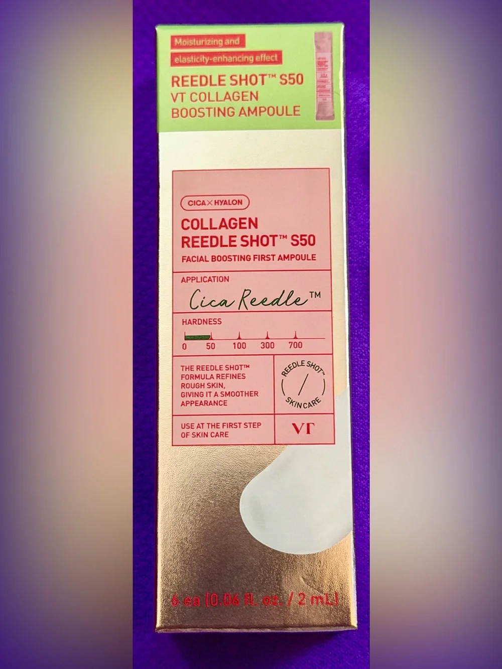 Collagen Reedle Shot S50 Facial Boosting Ampoule - Pink